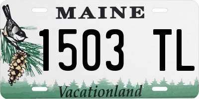 ME license plate 1503TL