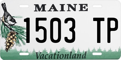 ME license plate 1503TP