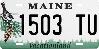 ME license plate 1503TU
