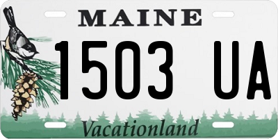 ME license plate 1503UA