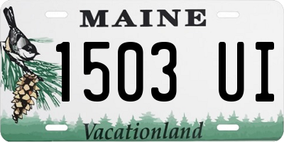 ME license plate 1503UI