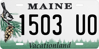 ME license plate 1503UO