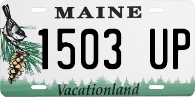 ME license plate 1503UP