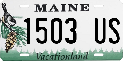 ME license plate 1503US