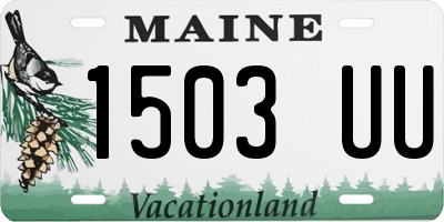 ME license plate 1503UU