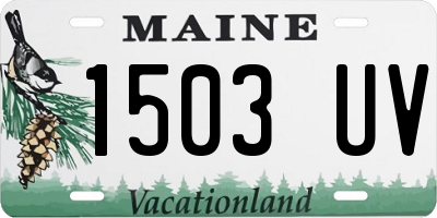 ME license plate 1503UV