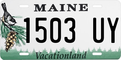 ME license plate 1503UY