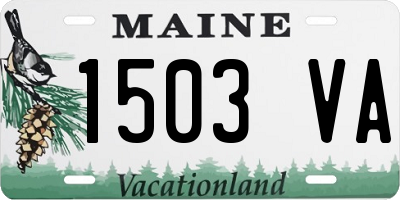 ME license plate 1503VA