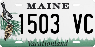 ME license plate 1503VC