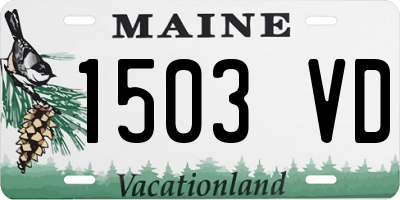 ME license plate 1503VD