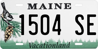 ME license plate 1504SE