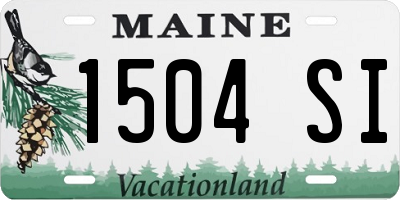 ME license plate 1504SI