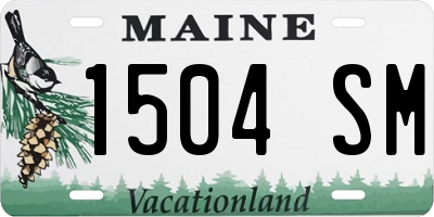 ME license plate 1504SM