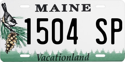 ME license plate 1504SP