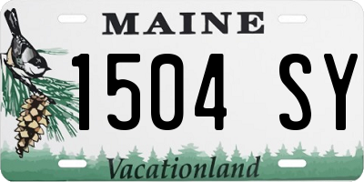 ME license plate 1504SY