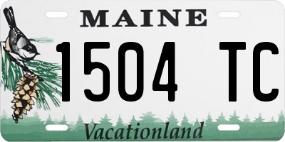 ME license plate 1504TC