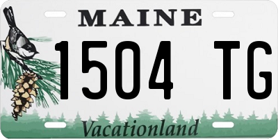 ME license plate 1504TG