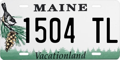 ME license plate 1504TL