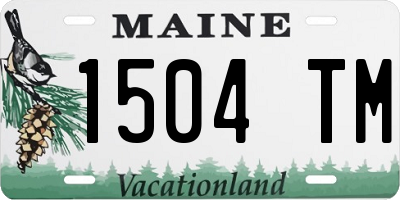 ME license plate 1504TM