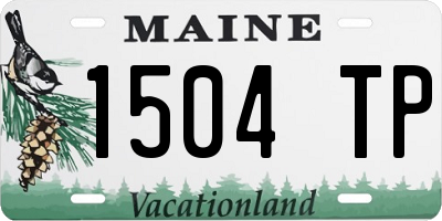 ME license plate 1504TP