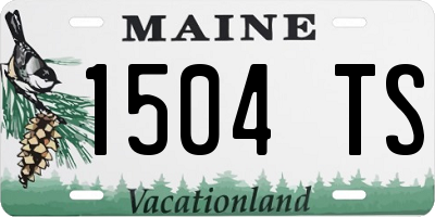ME license plate 1504TS