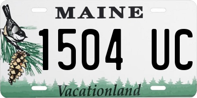 ME license plate 1504UC