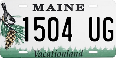 ME license plate 1504UG