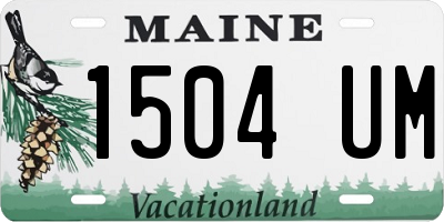 ME license plate 1504UM