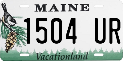 ME license plate 1504UR
