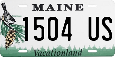 ME license plate 1504US