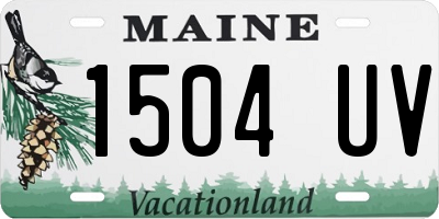 ME license plate 1504UV