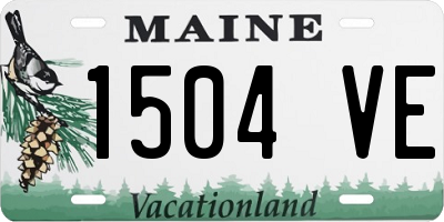 ME license plate 1504VE