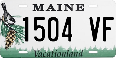ME license plate 1504VF