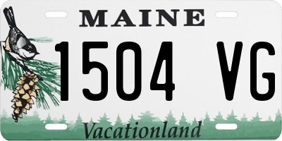 ME license plate 1504VG