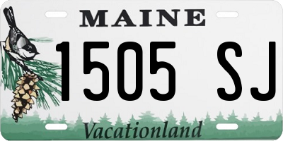 ME license plate 1505SJ
