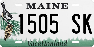 ME license plate 1505SK