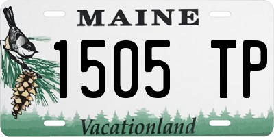 ME license plate 1505TP