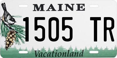 ME license plate 1505TR