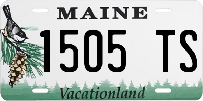 ME license plate 1505TS