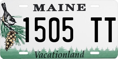 ME license plate 1505TT
