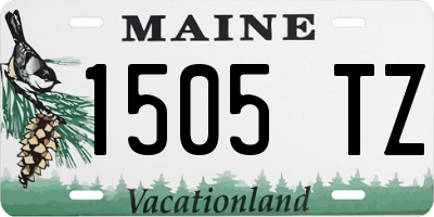 ME license plate 1505TZ