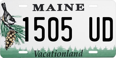 ME license plate 1505UD