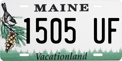 ME license plate 1505UF