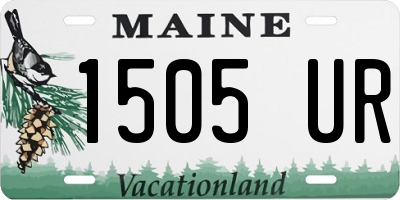 ME license plate 1505UR