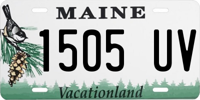 ME license plate 1505UV