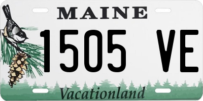 ME license plate 1505VE