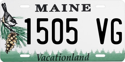 ME license plate 1505VG