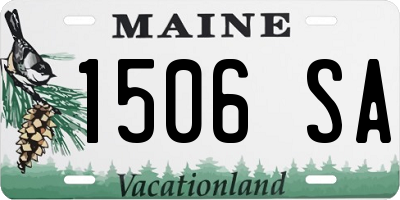 ME license plate 1506SA