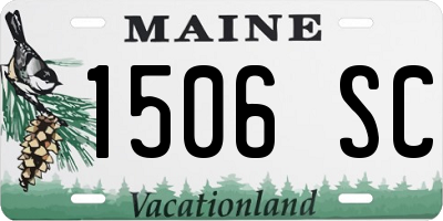 ME license plate 1506SC