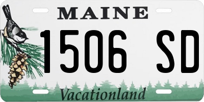 ME license plate 1506SD